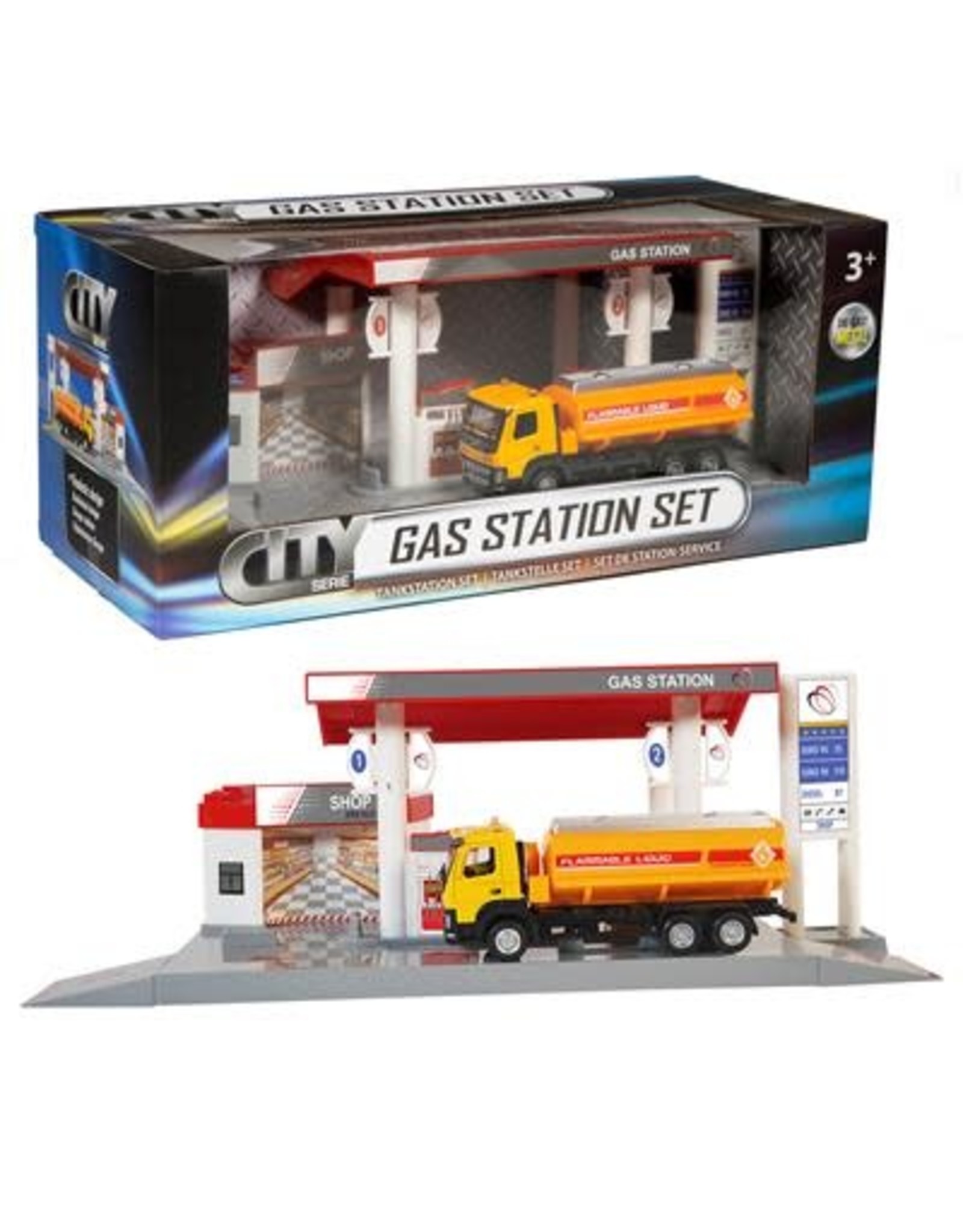 City City Tankstation met tankwagen - diecast