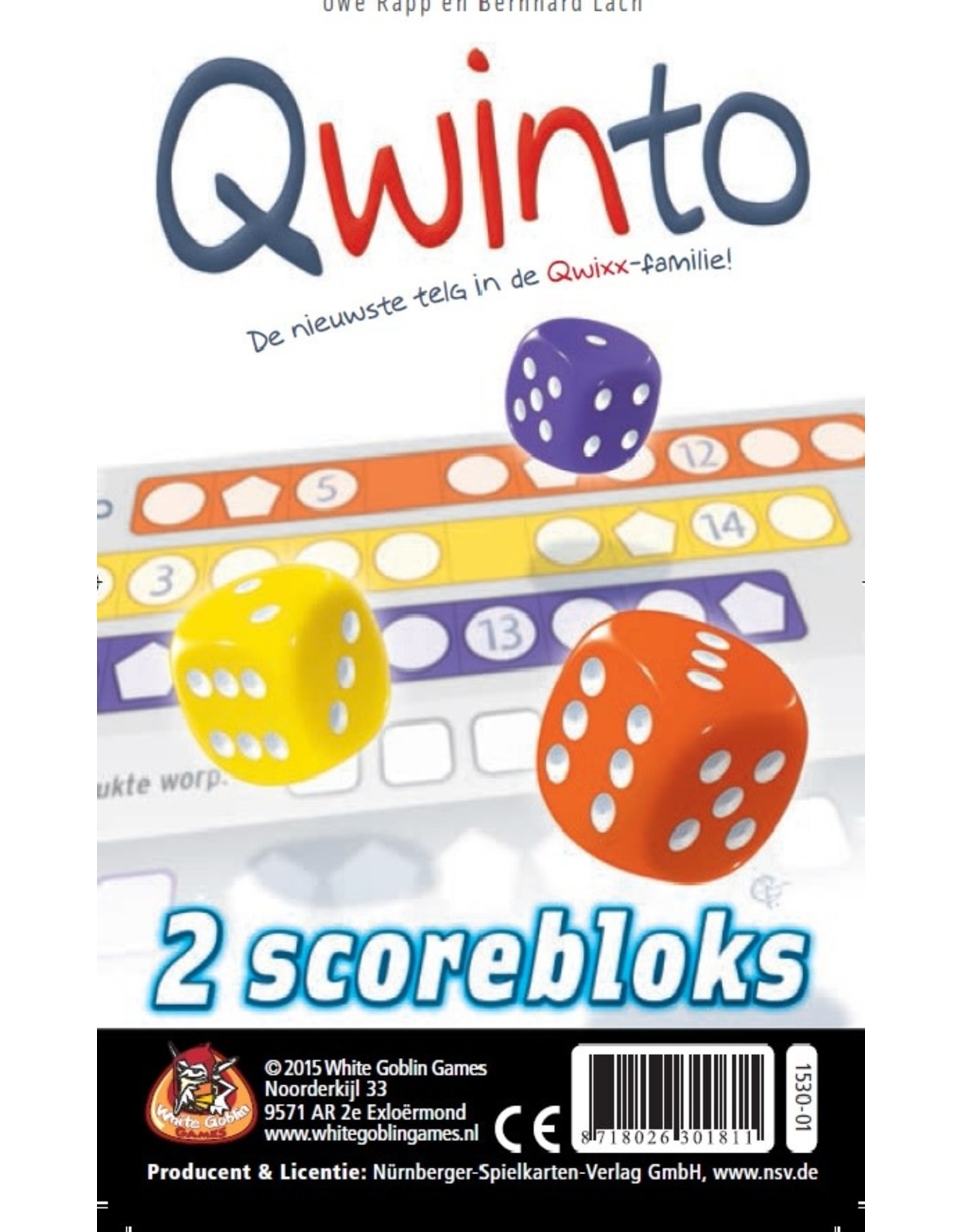 White Gobelin Games White Goblin Games Qwinto Blocks - Dobbelspel