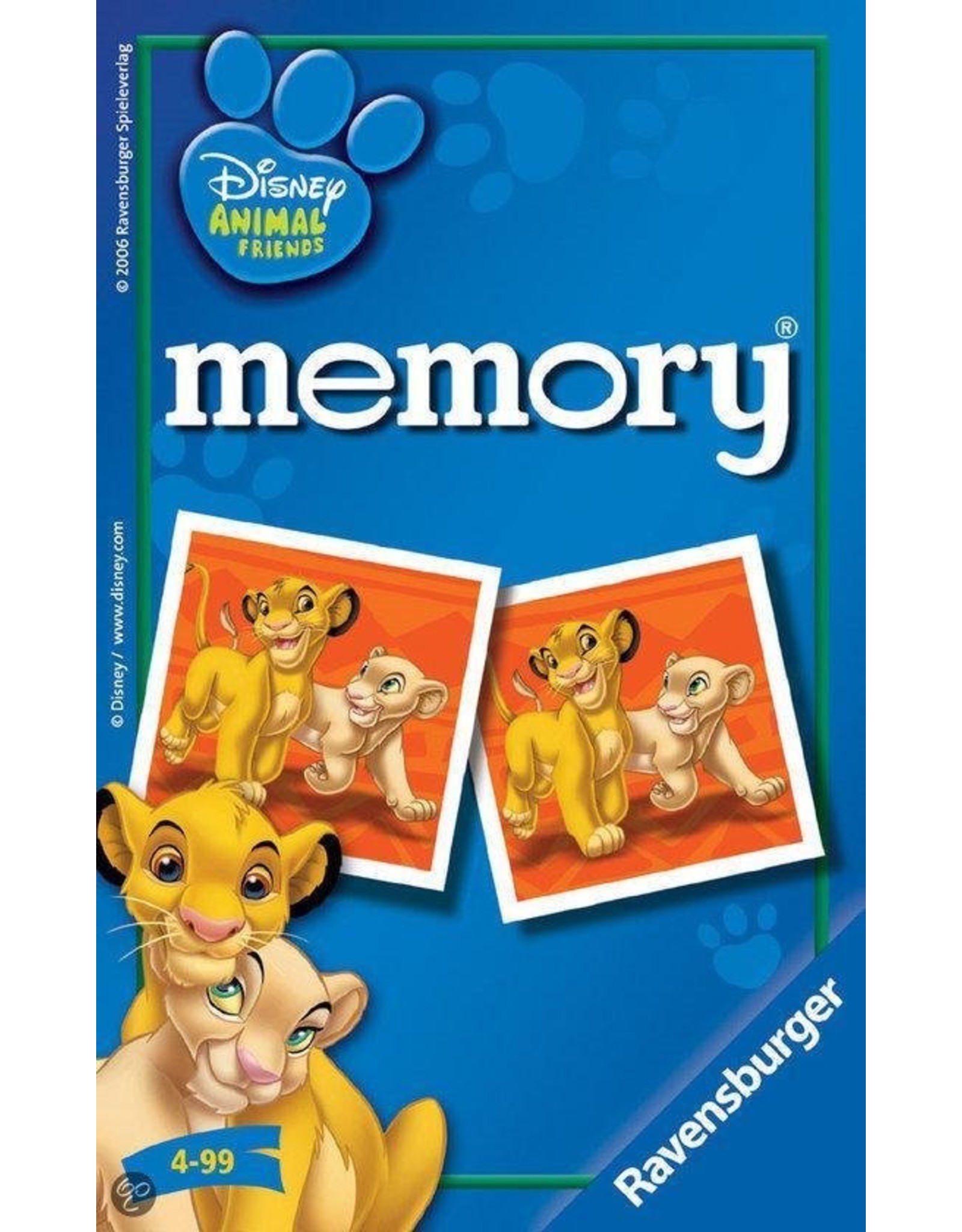 Ravensburger Ravensburger 231768   Disney Memory - Pocketspel