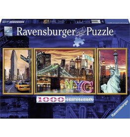 Ravensburger Ravensburger puzzel  199952 Schitterend New York 1000 Triptychon