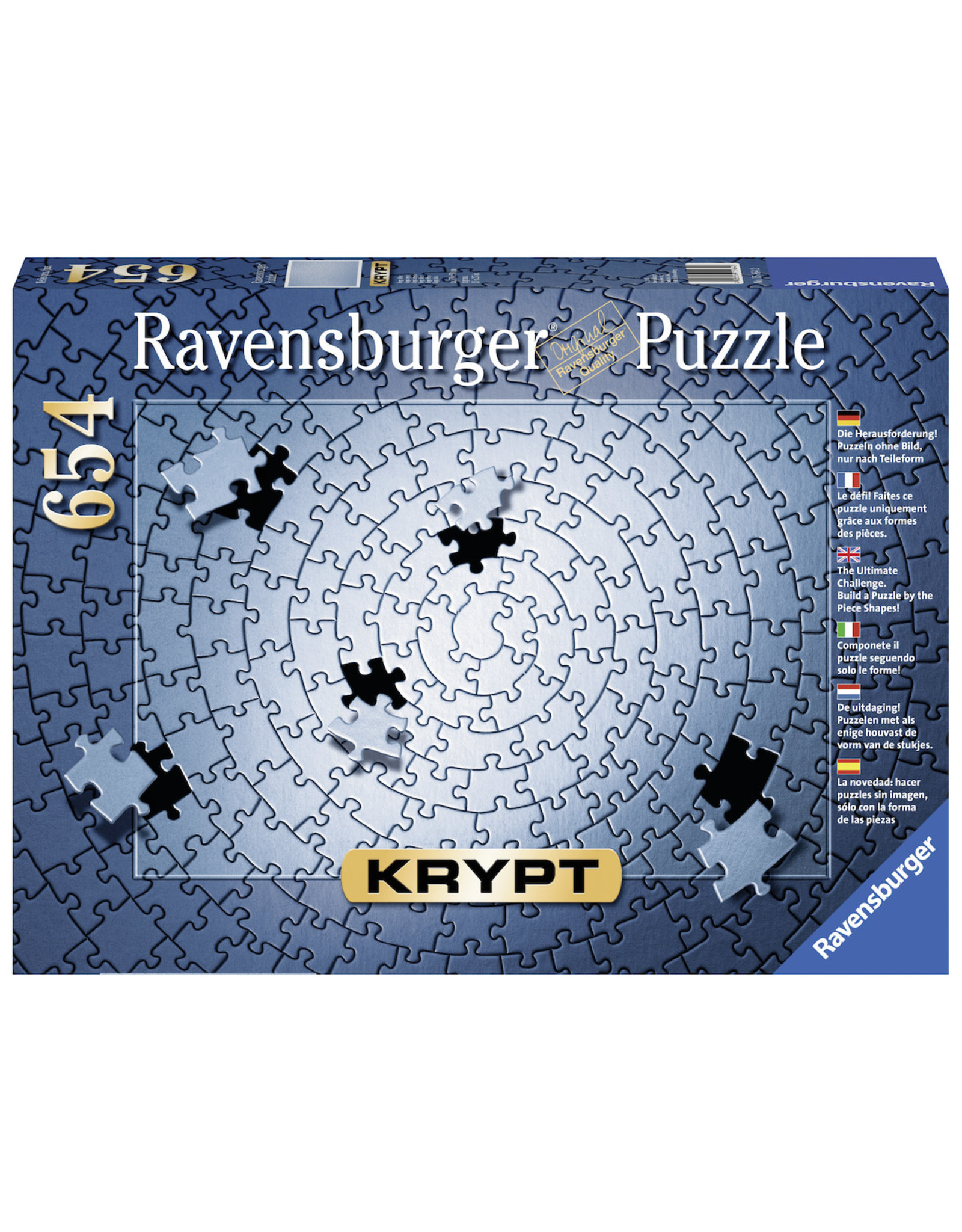 Ravensburger Ravensburger puzzel 159642  Krypt  Zilver 1000 stukjes