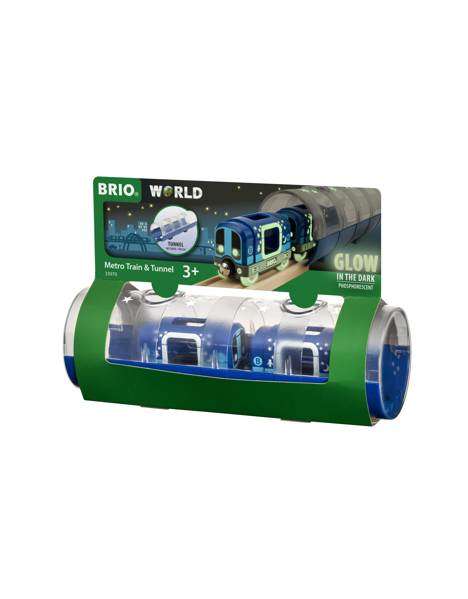 Brio Brio World 33970  Metro Trein en Tunnel - Metro Train & Tunnel  Glow in the Dark