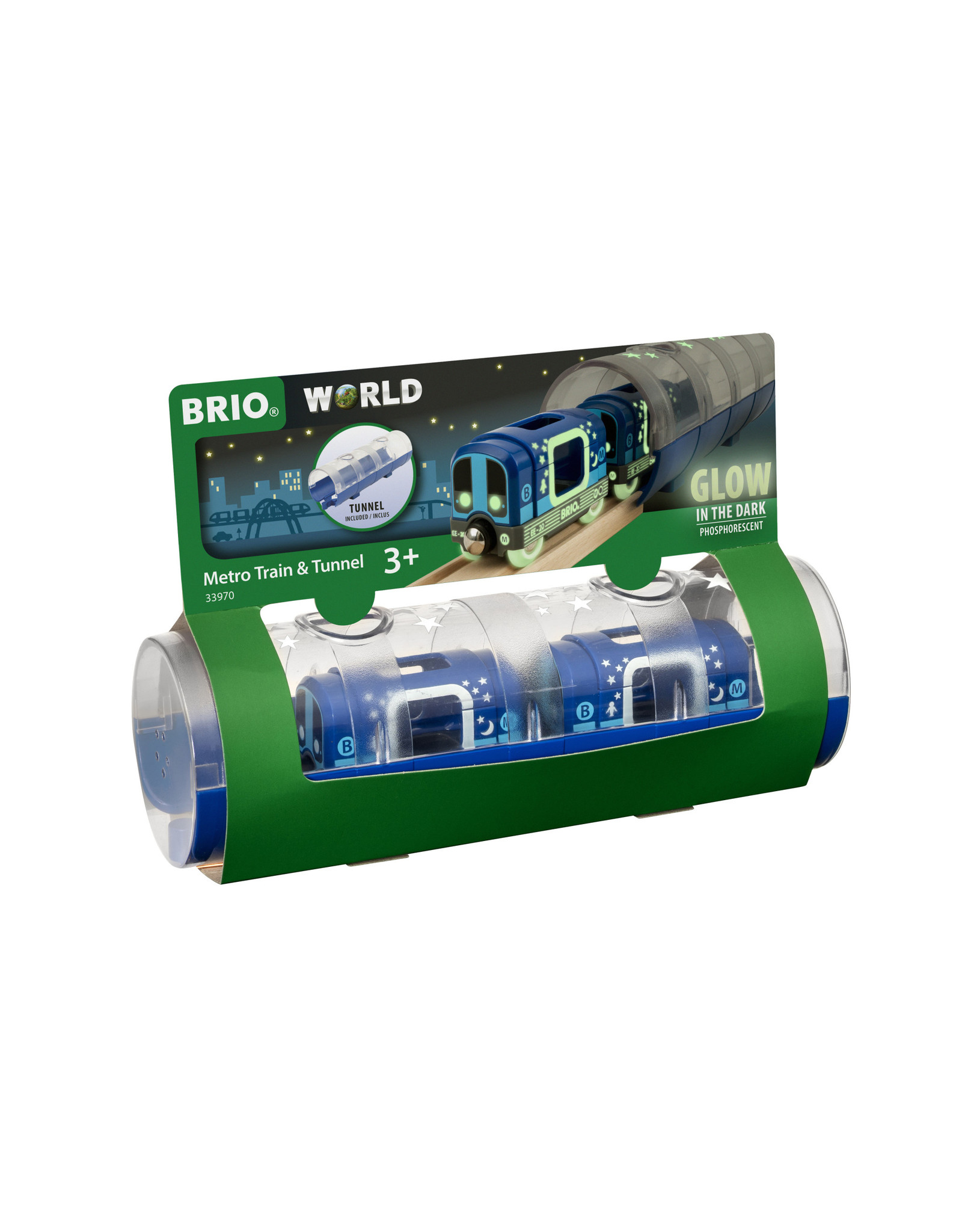 Brio Brio World 33970  Metro Trein en Tunnel - Metro Train & Tunnel  Glow in the Dark