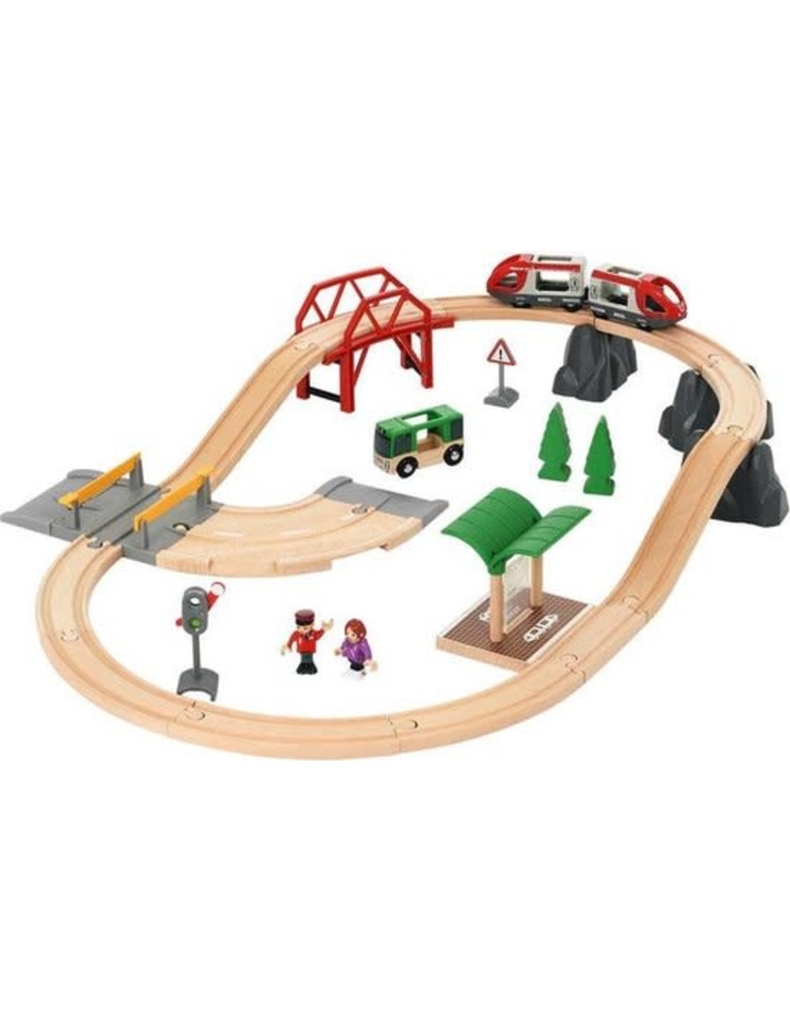 Brio Brio World 33915 Spoor en Weg Stadset - Rail & Road City Set