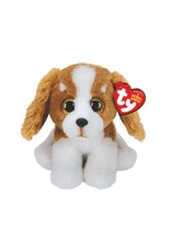 Ty Ty Beanie Babies Barker Basset de Bruin/Witte Hond 15 cm