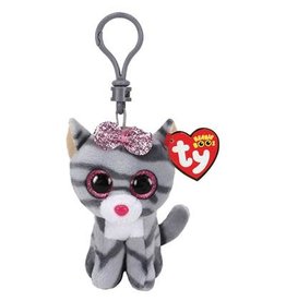 Ty Ty Beanie Boo's Clip Kiki de Grijze Kat 7cm