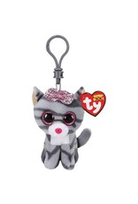 Ty Ty Beanie Boo's Clip Kiki de Grijze Kat 7cm