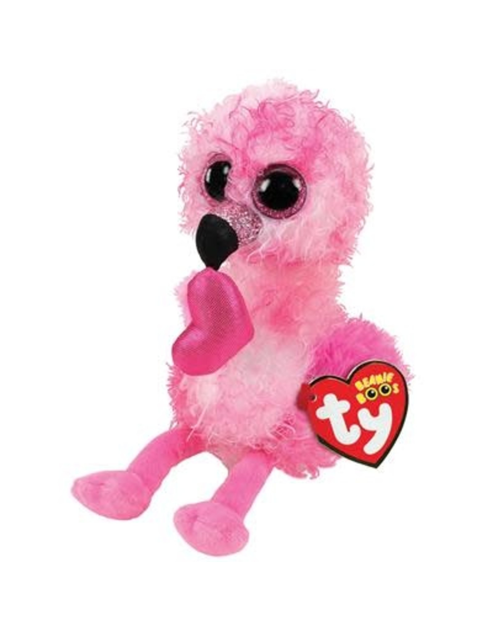 Ty Ty Beanie Boo's Valentine Dainty de Roze Flamingo 15cm