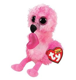 Ty Ty Beanie Boo's Valentine Dainty de Roze Flamingo 15cm