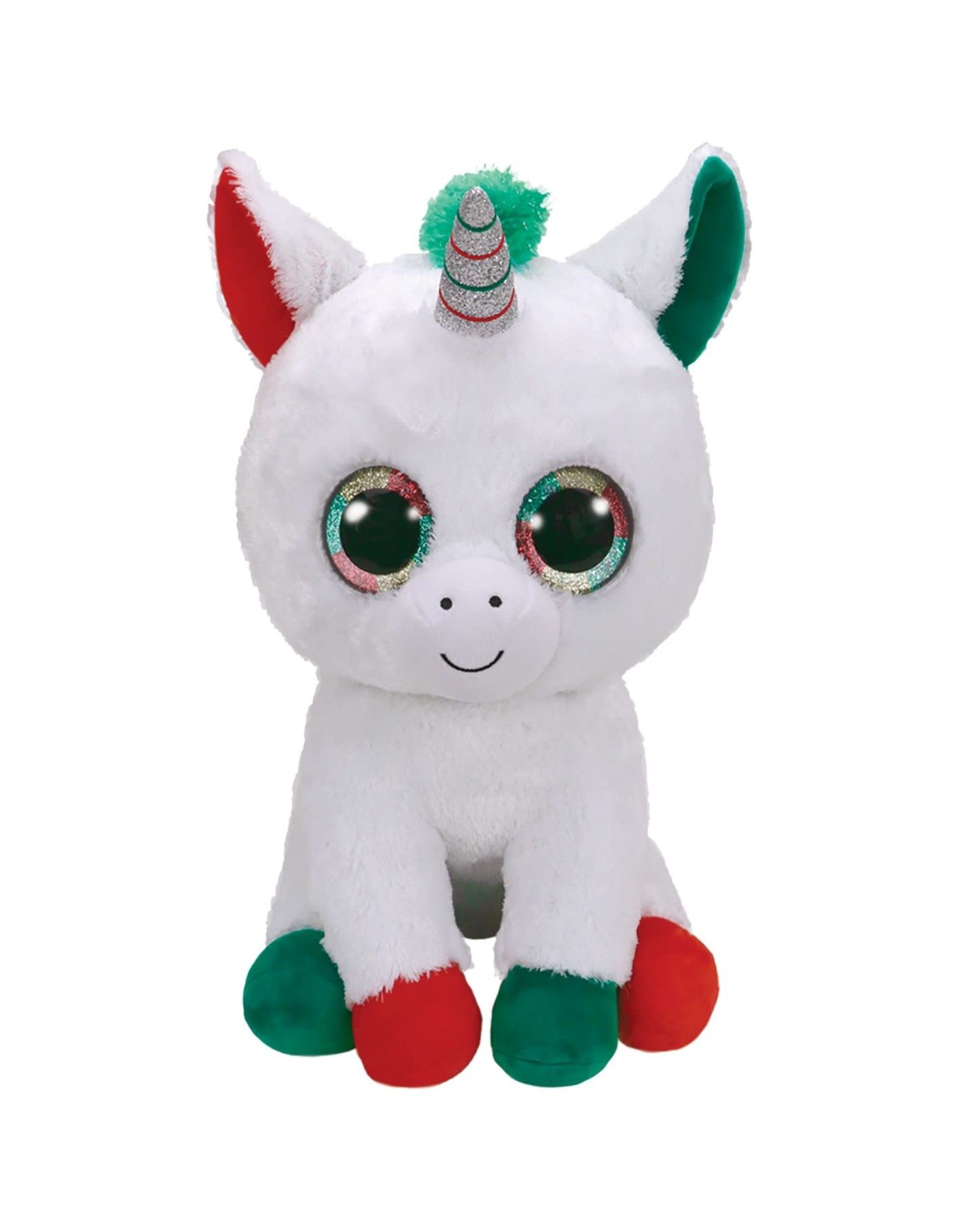 Ty Ty Beanie Boo's XL Kerst Candy Cane de Witte Eenhoorn 42cm