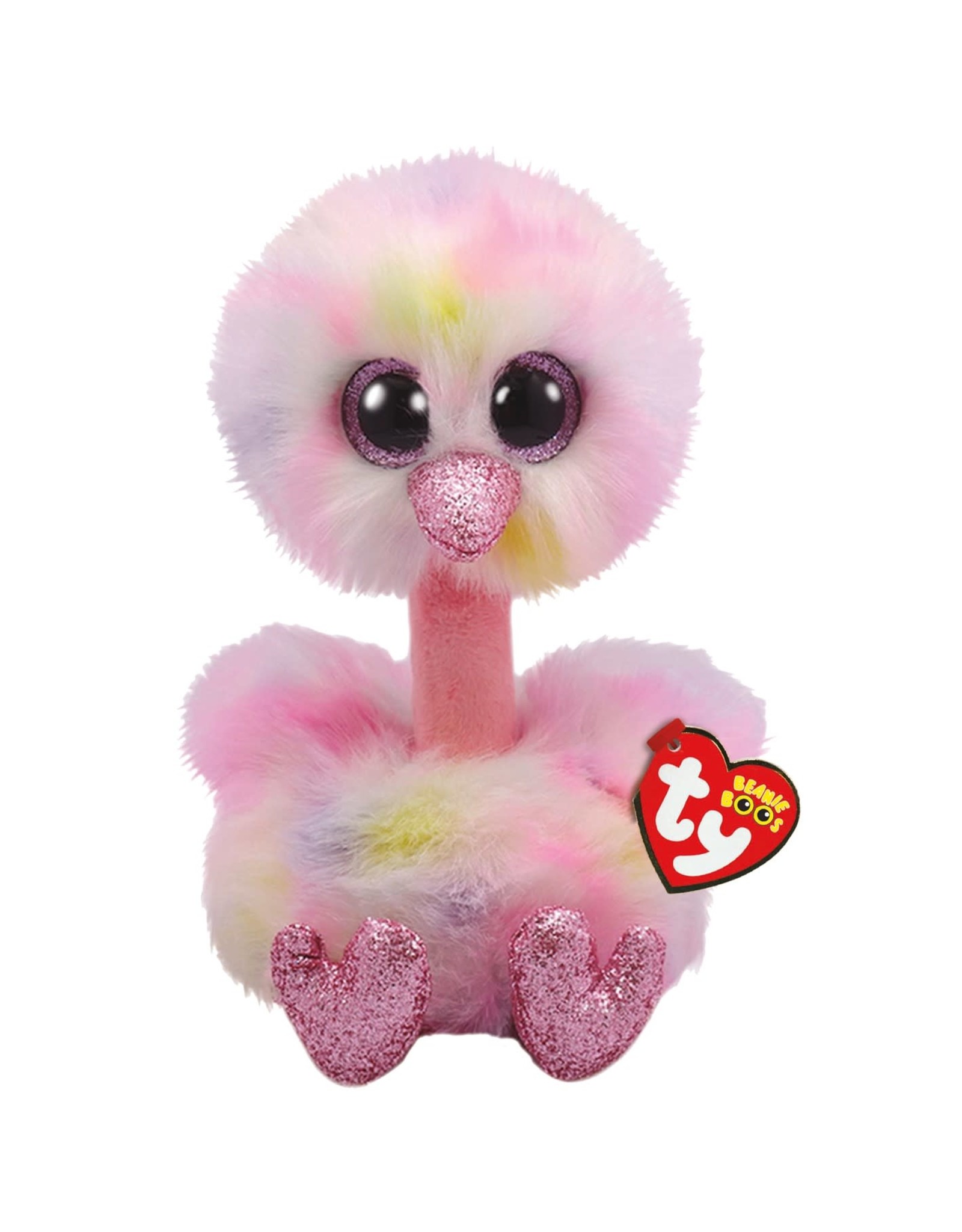 Makkelijk te gebeuren Bestuurbaar invoegen Ty Beanie Boo's XL Avery de Roze Struisvogel 42cm - Marja's Shop