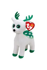 Ty Ty Beanie Boo's Kerst Peppermint het Witte Rendier 15cm