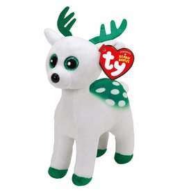 Ty Ty Beanie Boo's Kerst Peppermint het Witte Rendier 15cm