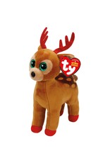 Ty Ty Beanie Boo's Kerst Tinsel het Bruine Rendier15cm Ty Ty Beanie Boo's Kerst Tinsel het Bruine Rendier15cm
