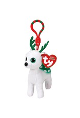 Ty Ty Beanie Babies Clip Kerst Peppermint het Witte Rendier