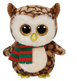 Ty Ty Beanie Boo's Kerst Wise de Bruine Uil 15cm