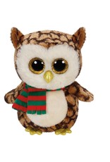 Ty Ty Beanie Boo's Kerst Wise de Bruine Uil 15cm