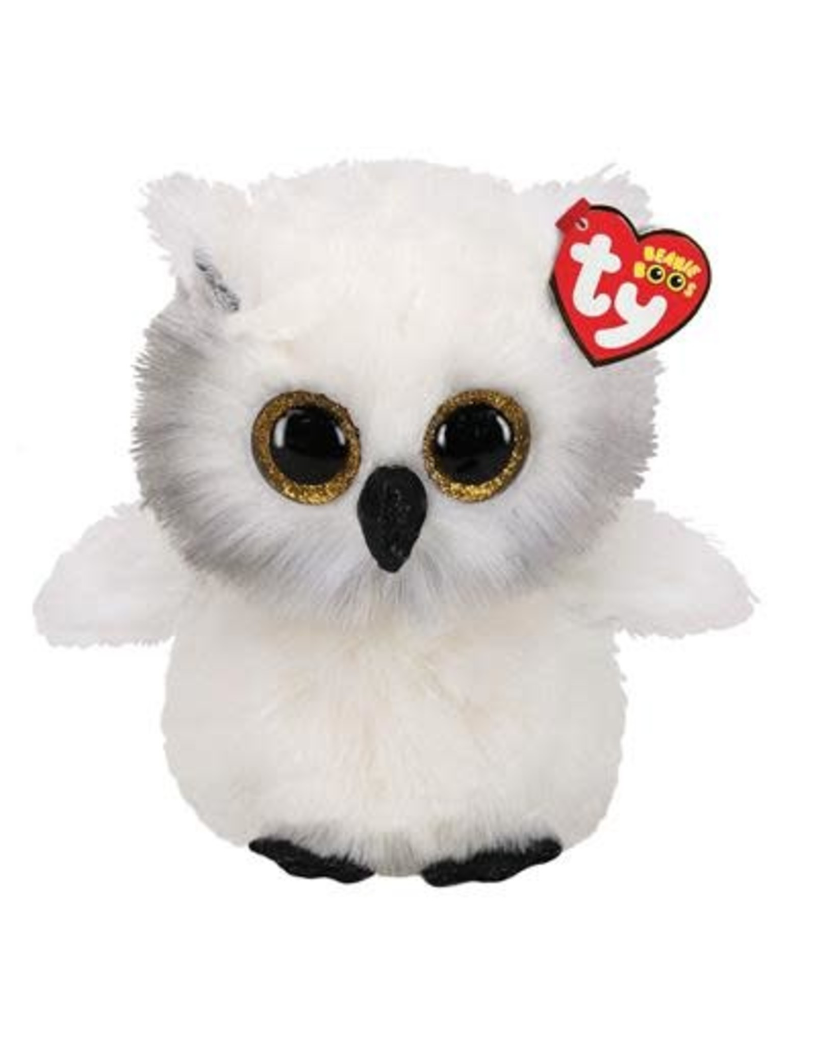 Ty Ty Beanie Buddy Austin de wit/grijze uil 24 cm