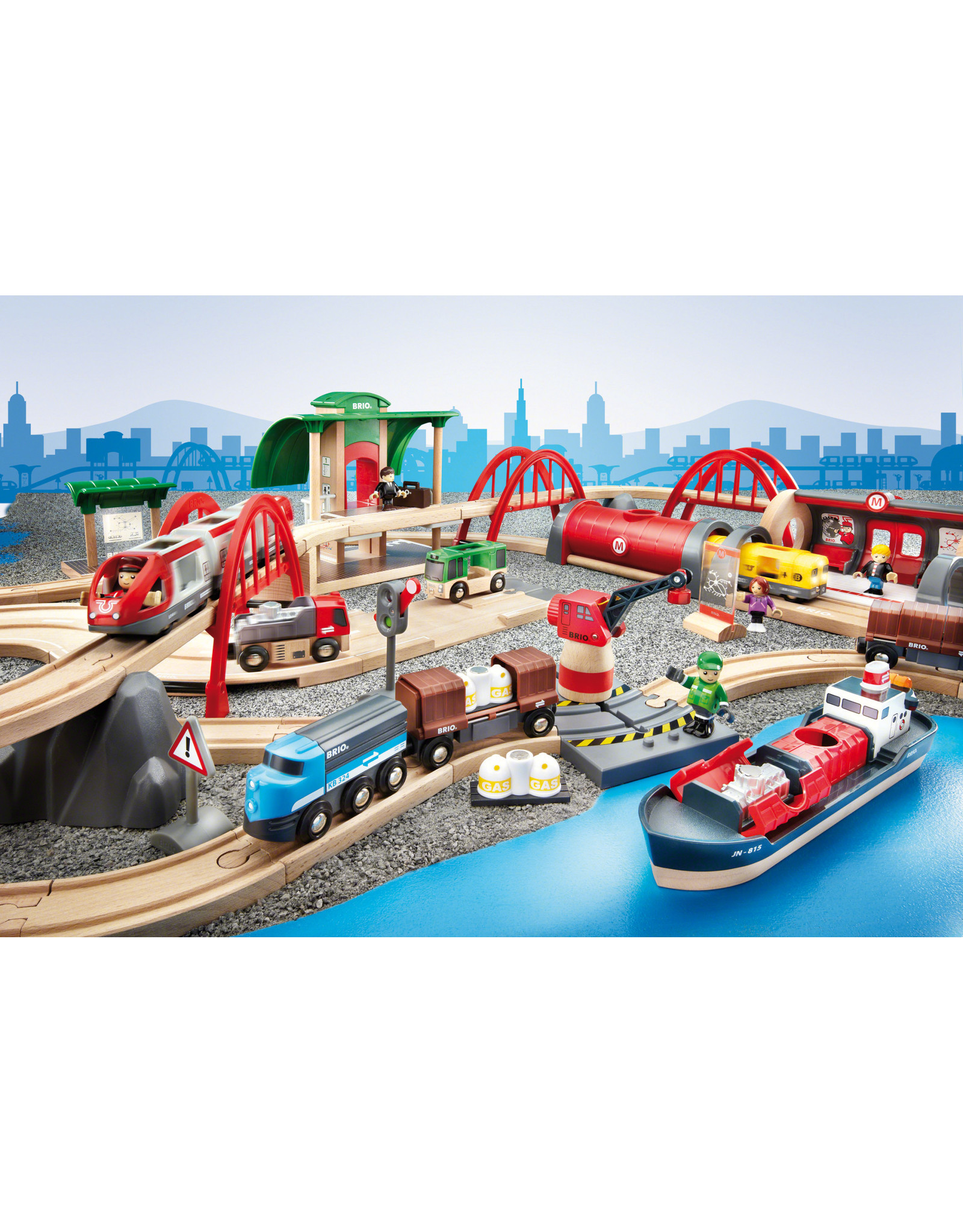 Brio Brio 33052 Treinset Deluxe - Deluxe Railway set