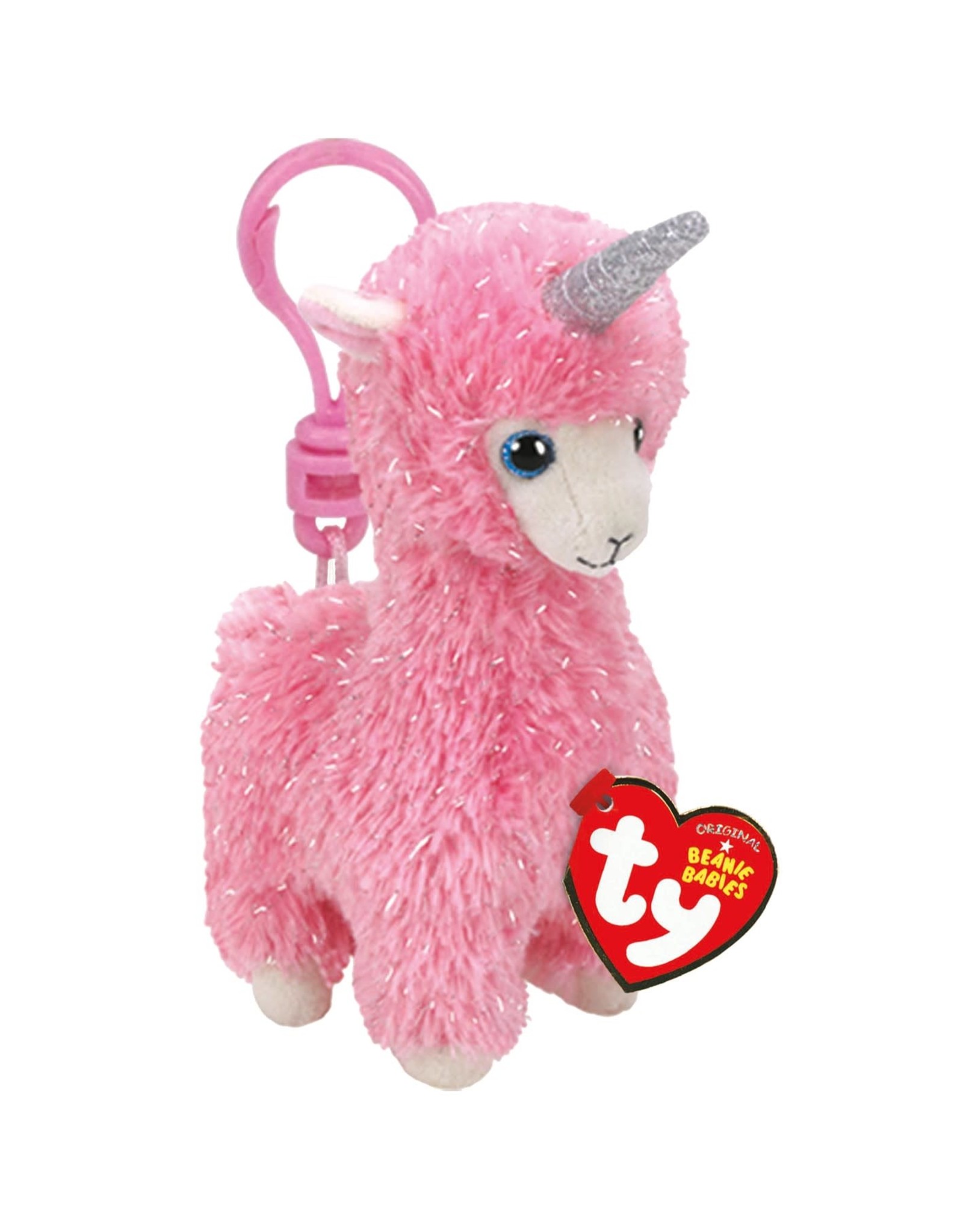 Ty Ty Beanie Boo's Clip Lana de Roze Alpaca