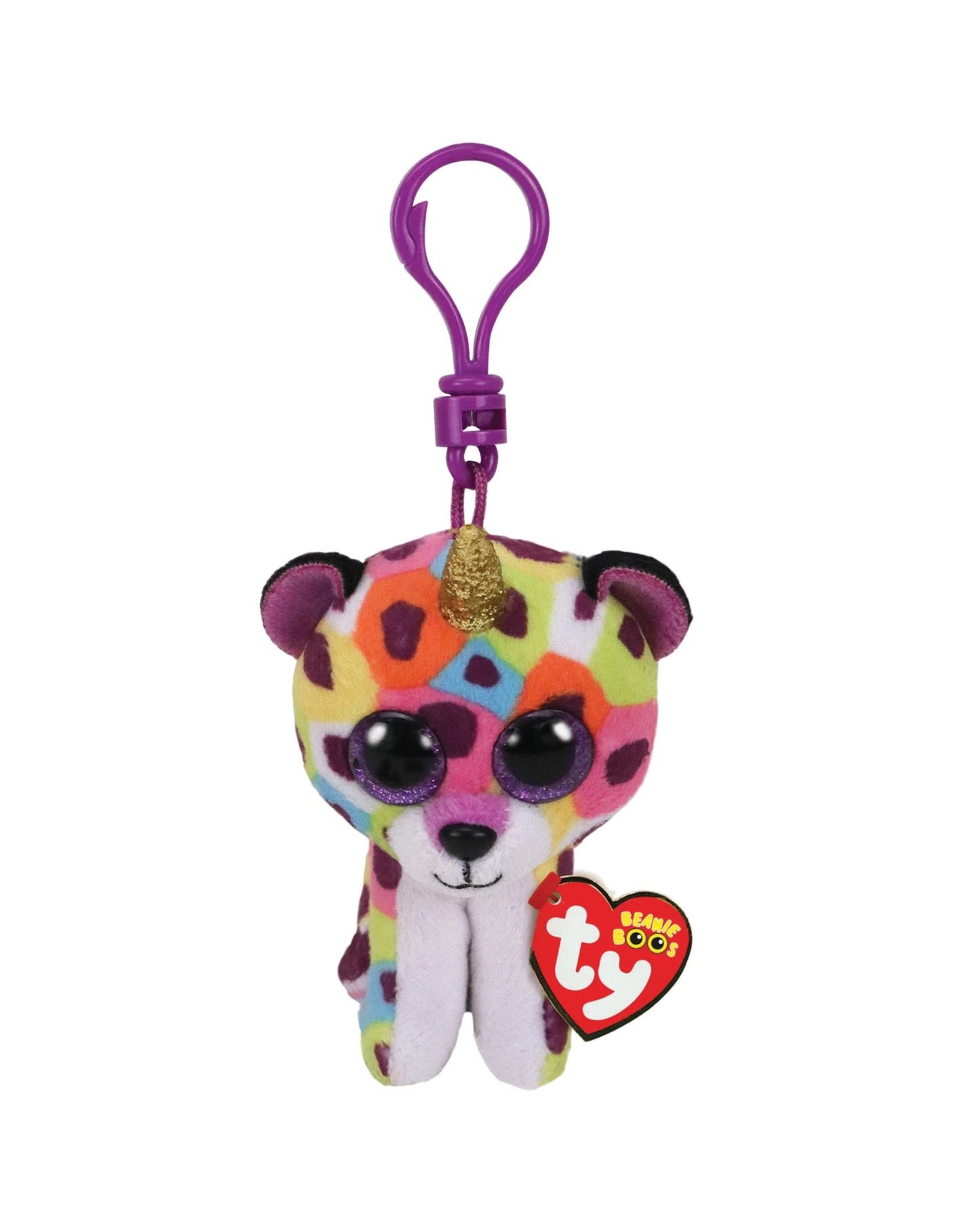 Ty Ty Beanie Boo's Clip Giselle het Bontgevlekte Eenhoorn Luipaard