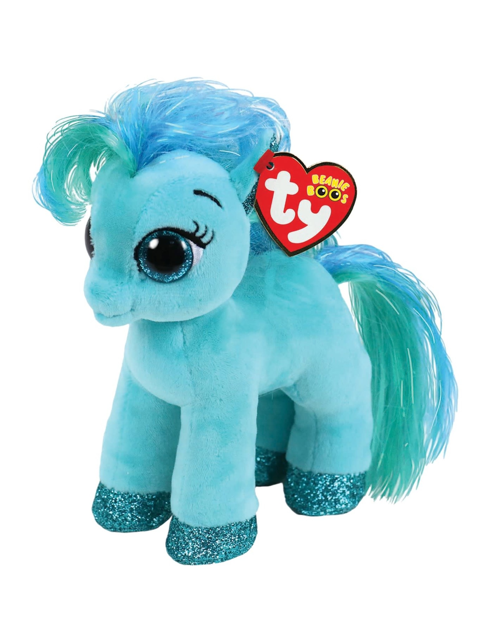Ty Ty Beanie Boo' Topaz de Blauwe Pony 15cm