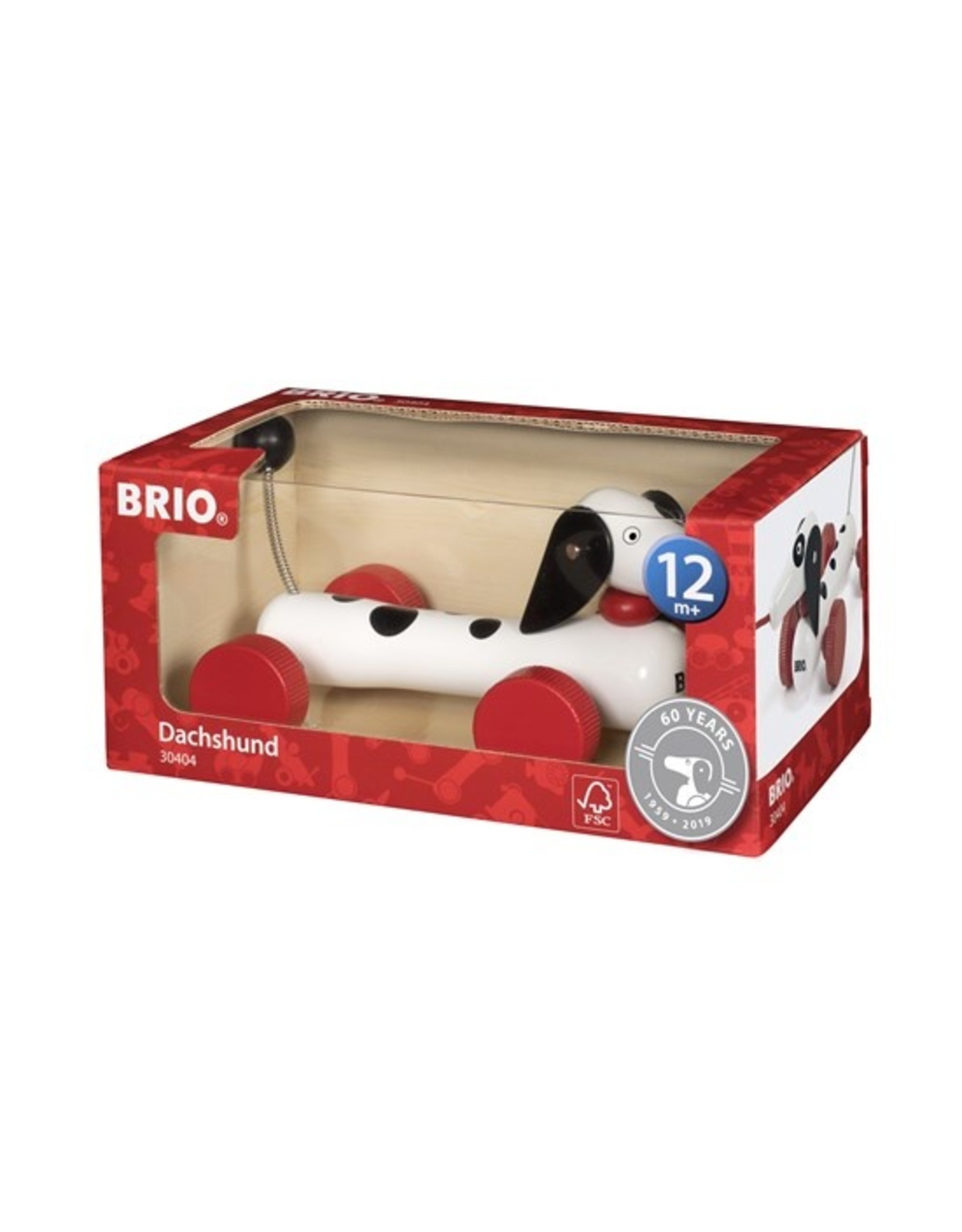 Brio Brio 30404 Trekdier Teckel 60 Jaar - Dachshund 60th Anniversary (Dalmatian)