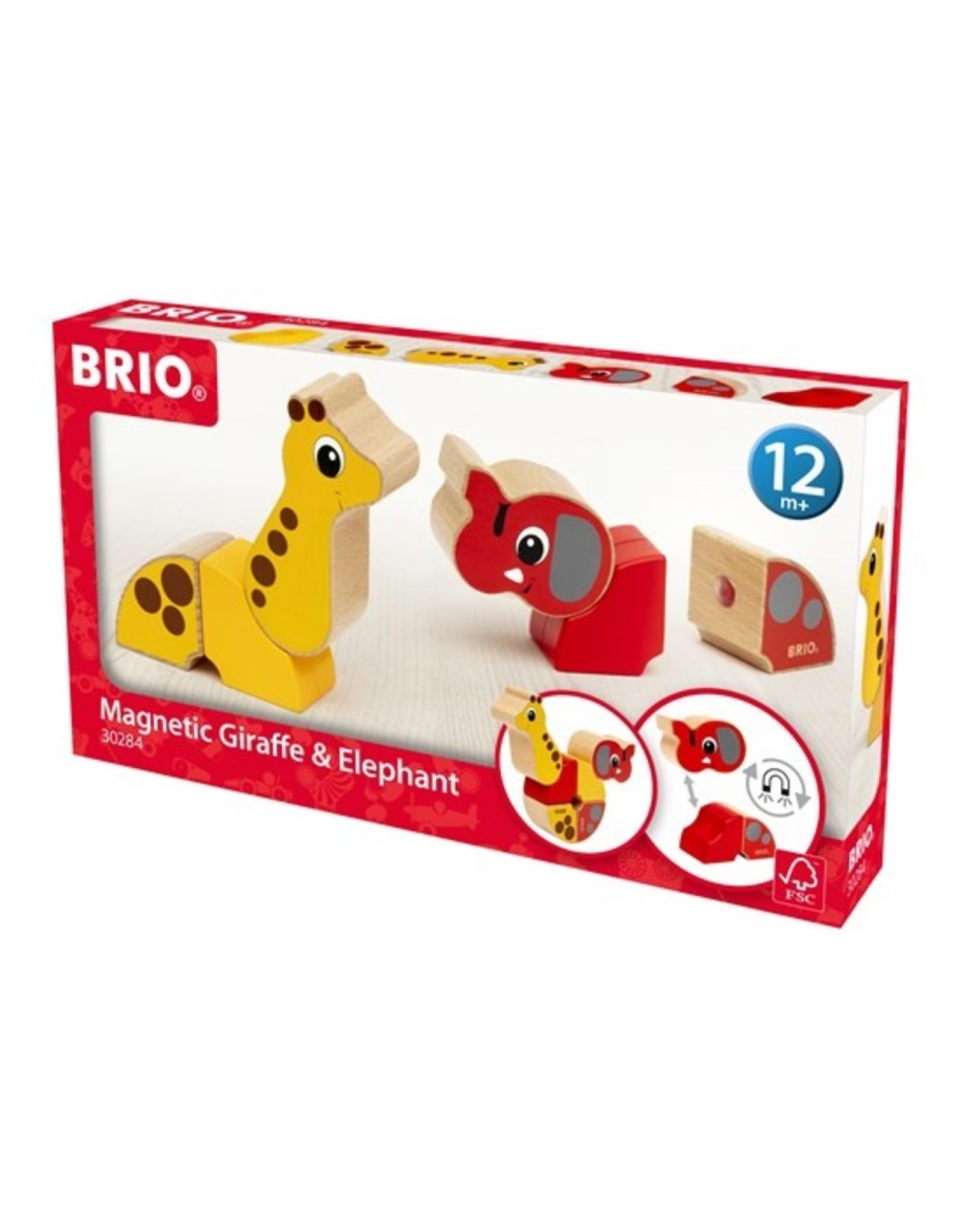 Brio Brio 30284 Magnetische Giraf en Olifant - Magnetic Giraffe and Elephant