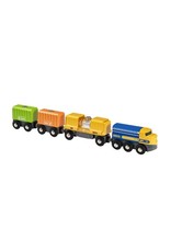 Brio Brio World 33982 Vrachttrein met 3 Wagons - Three -Wagon Cargo Train