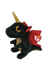 Ty Ty Beanie Buddy Grindal de Zwarte Eenhoorn Draak 24cm Ty Ty Beanie Buddy Grindal de Zwarte Eenhoorn Draak 24cm