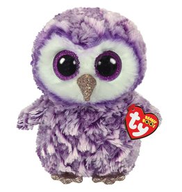 Ty Ty Beanie Buddy Moonlight de Paarse Uil 24cm