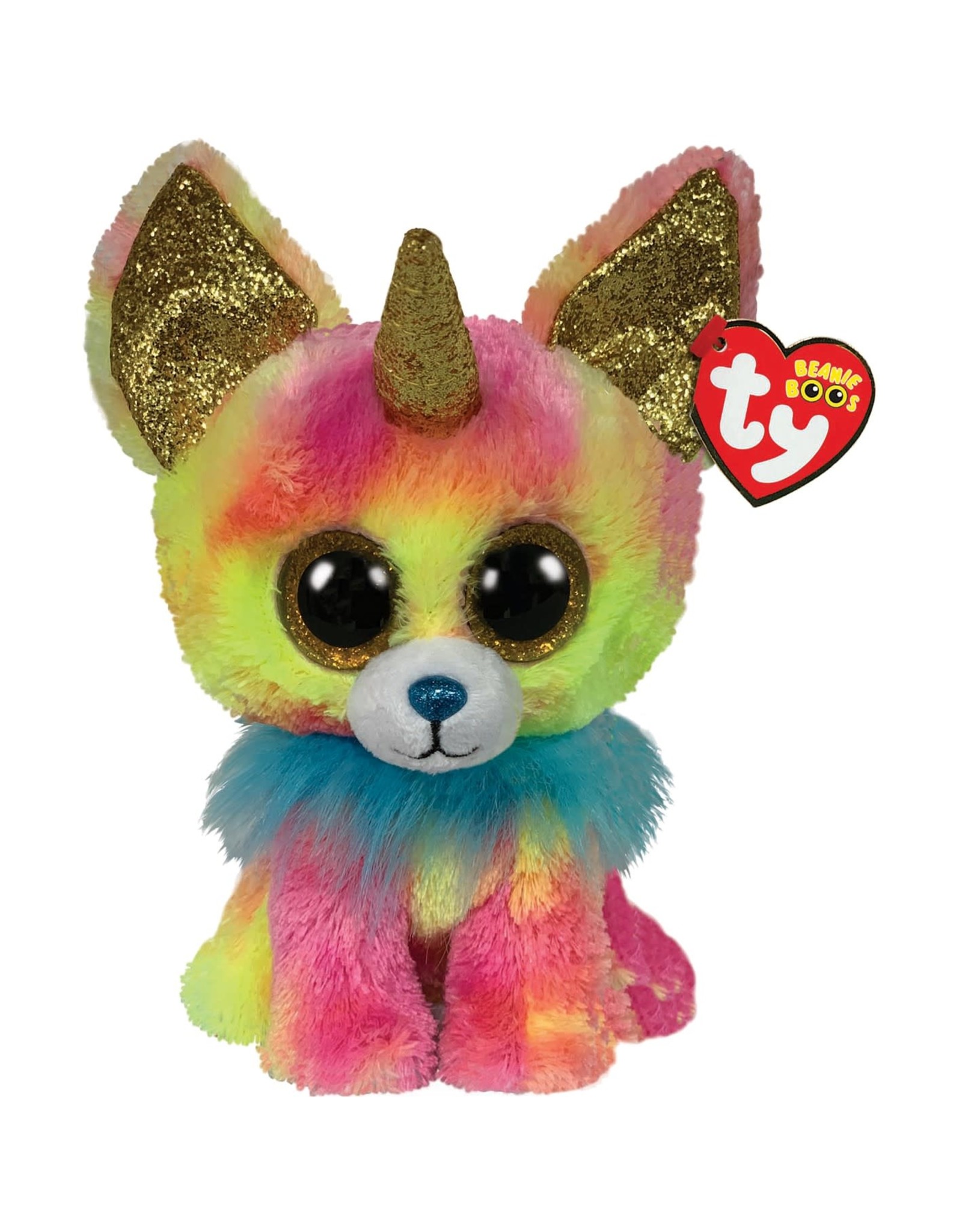 Ty Ty Beanie Buddy Yips de Regenboog Eenhoorn Chihuahua 24cm