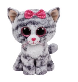 Ty Ty Beanie Boo's Kiki de Grijze Kat 15cm