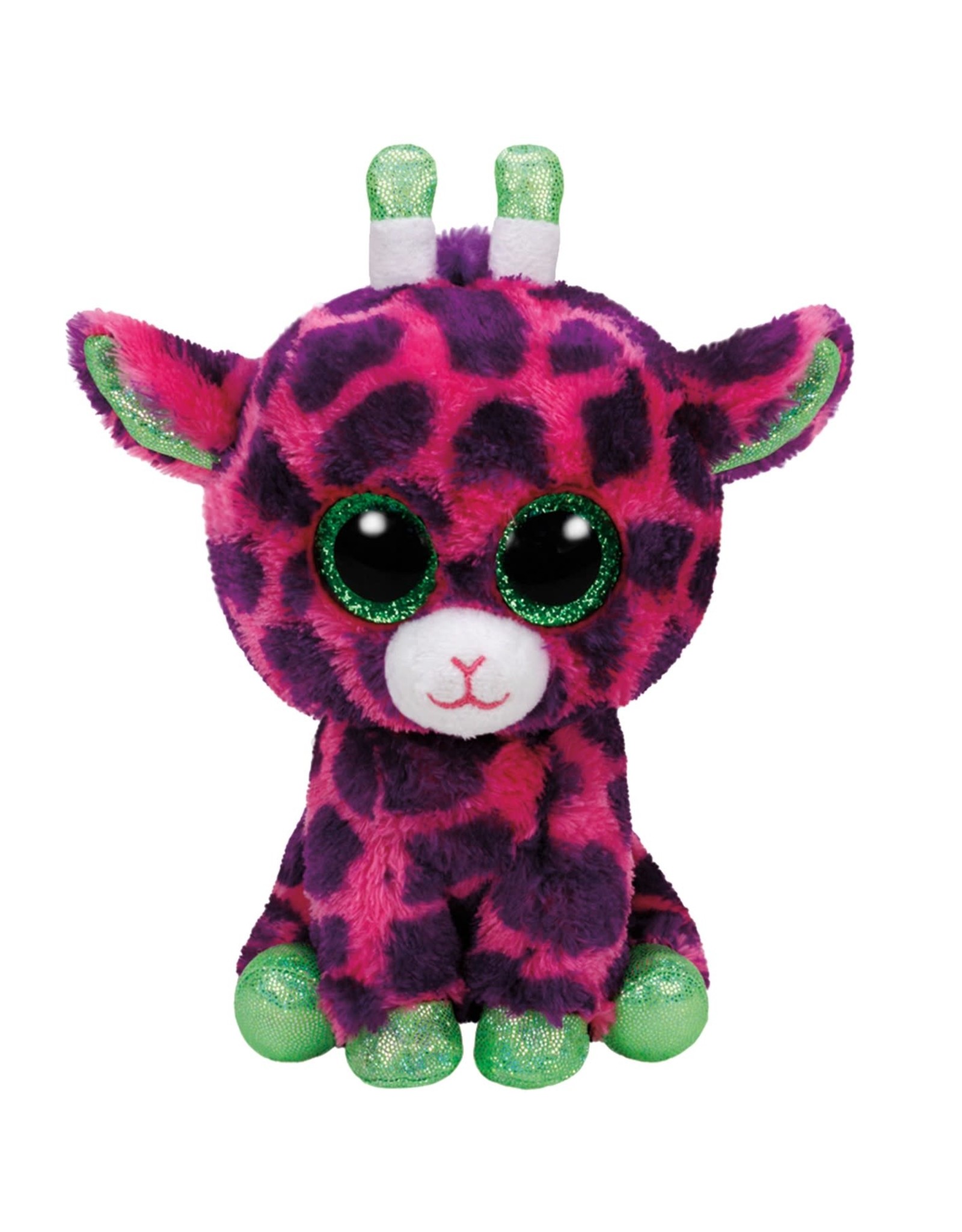 Ty Ty Beanie Boo's Gilbert de Paars/Roze Giraf  15cm