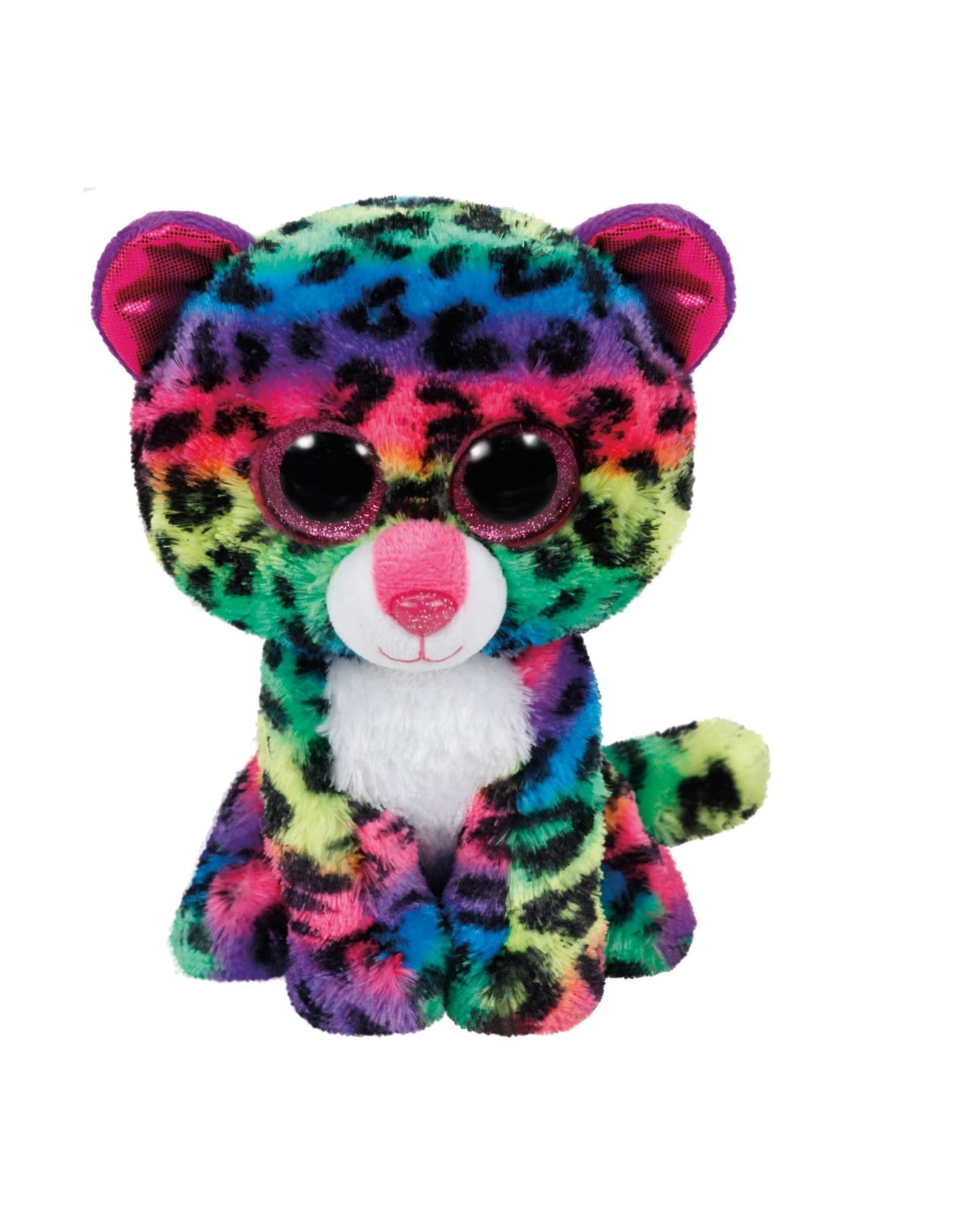 Ty Ty Beanie Boo's Dotty het Regenboog Luipaard 15cm