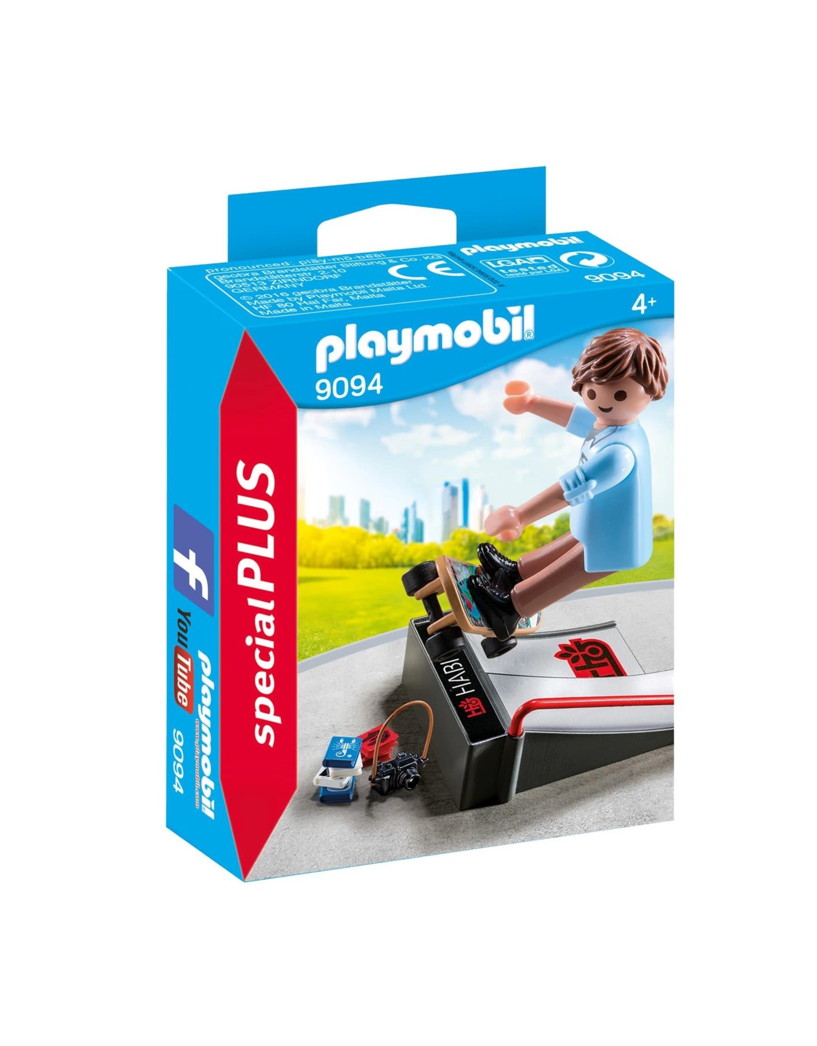 Playmobil Playmobil Special Plus 9094 Skater met Skateramp