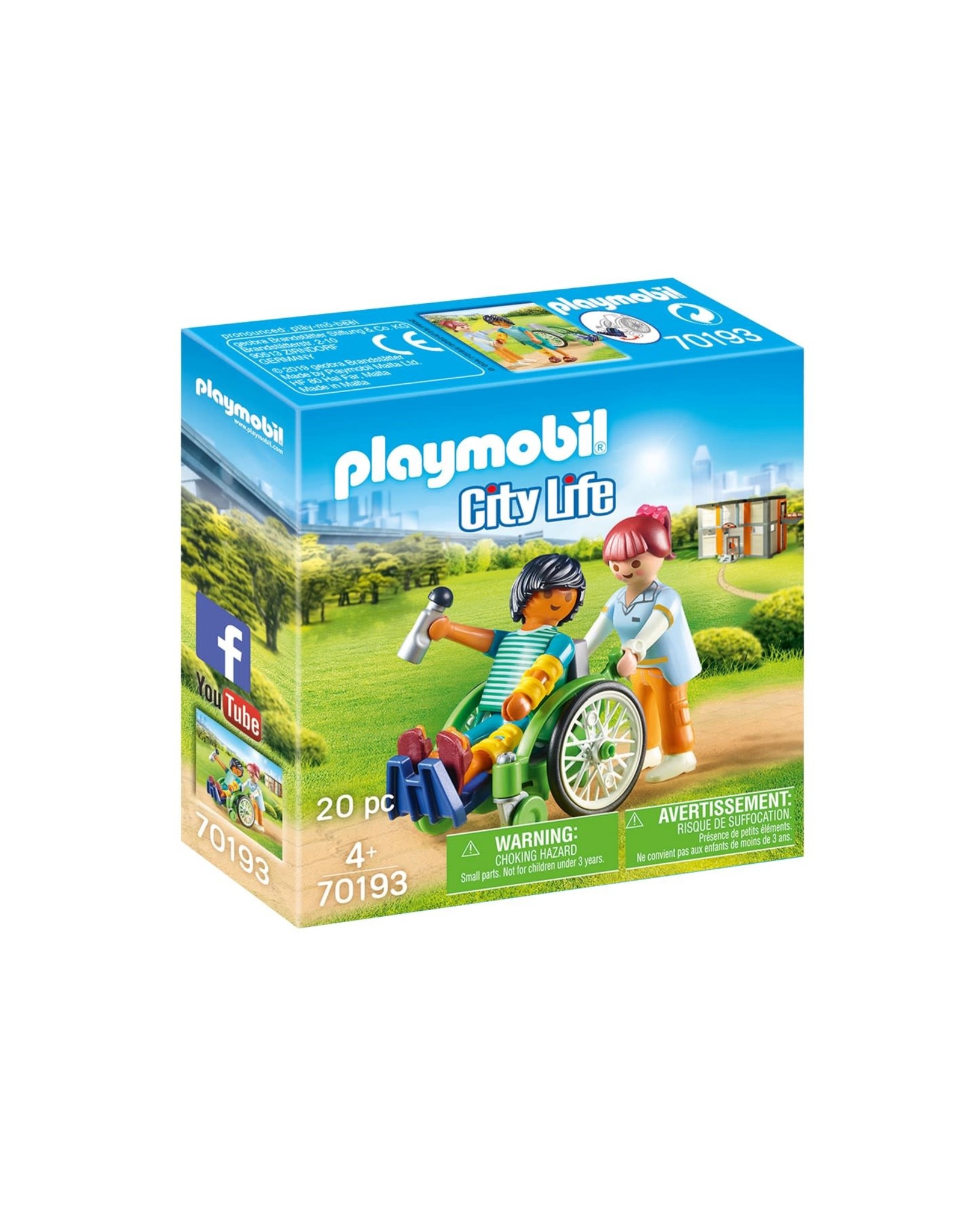 Playmobil Playmobil City Life 70193 Patiënt in Rolstoel