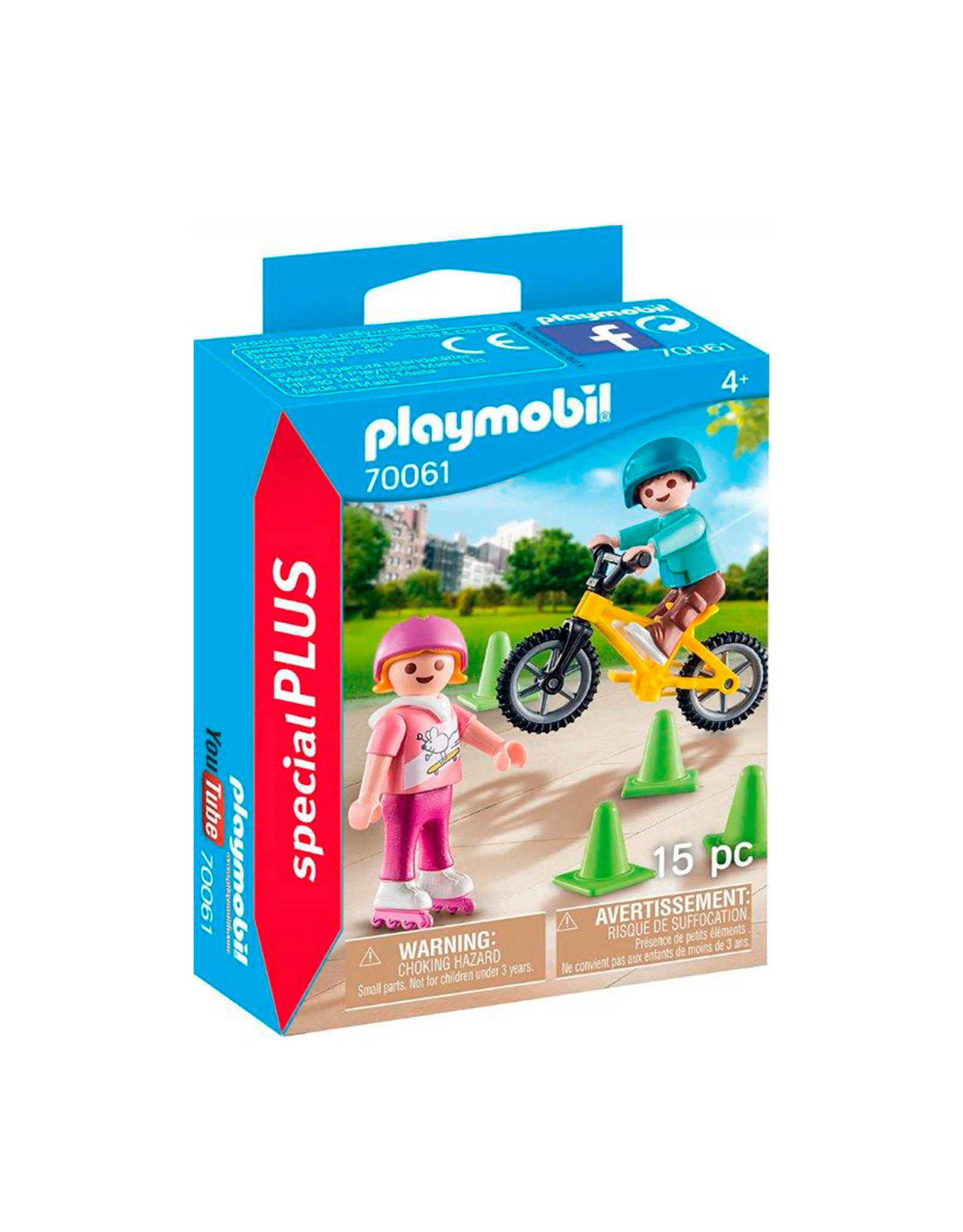 Playmobil Playmobil Special Plus 70061 Kinderen met Fiets en Skates