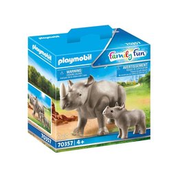 Playmobil Playmobil Family Fun 70357  Neushoorn met Baby