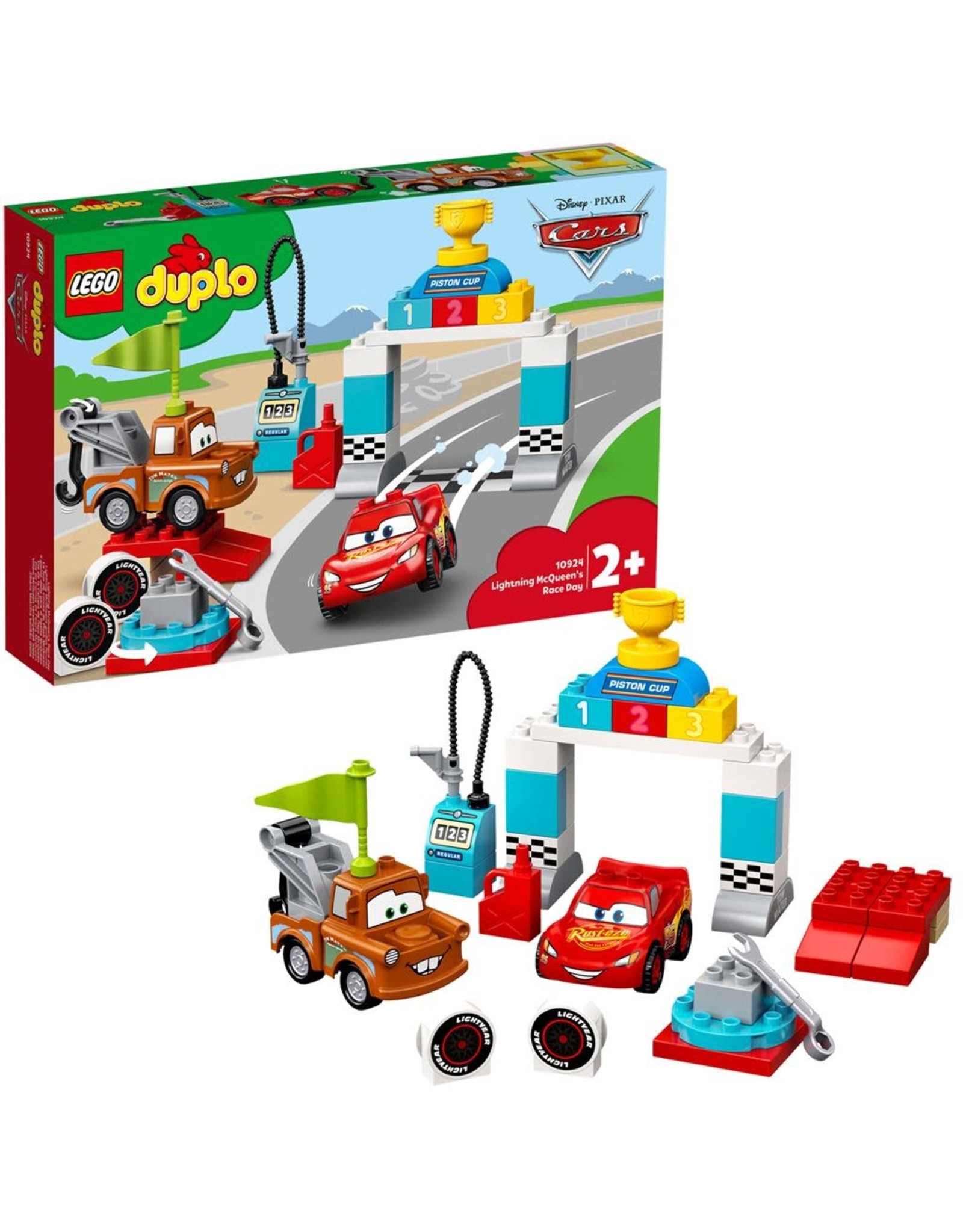 LEGO Lego Duplo 10924 Bliksem McQueen's racedag - Lightning McQueen's Race Day