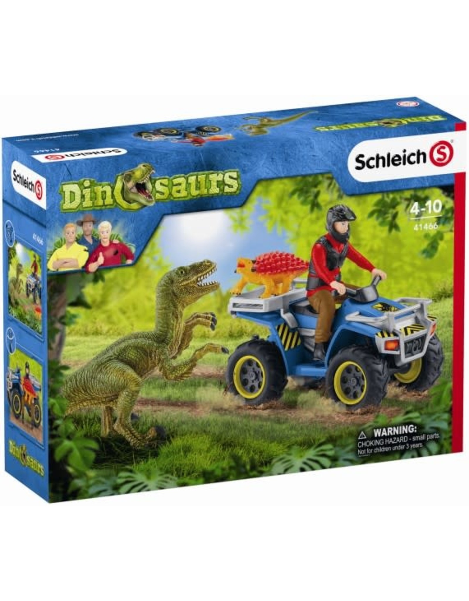 Schleich Schleich Dinosaurs 41466 Vlucht van Velociraptor op Quad