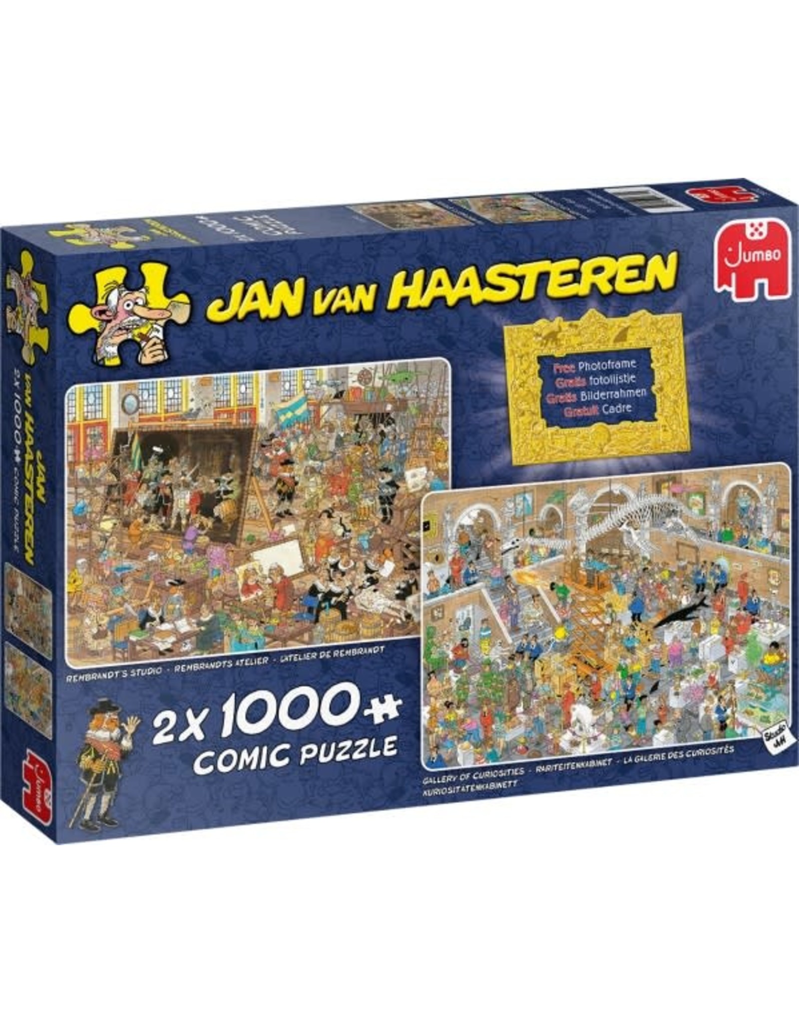 Jumbo Jumbo Puzzel Jan vanHaasteren 20032 Museum Bezoek 2 x 1000 stukjes