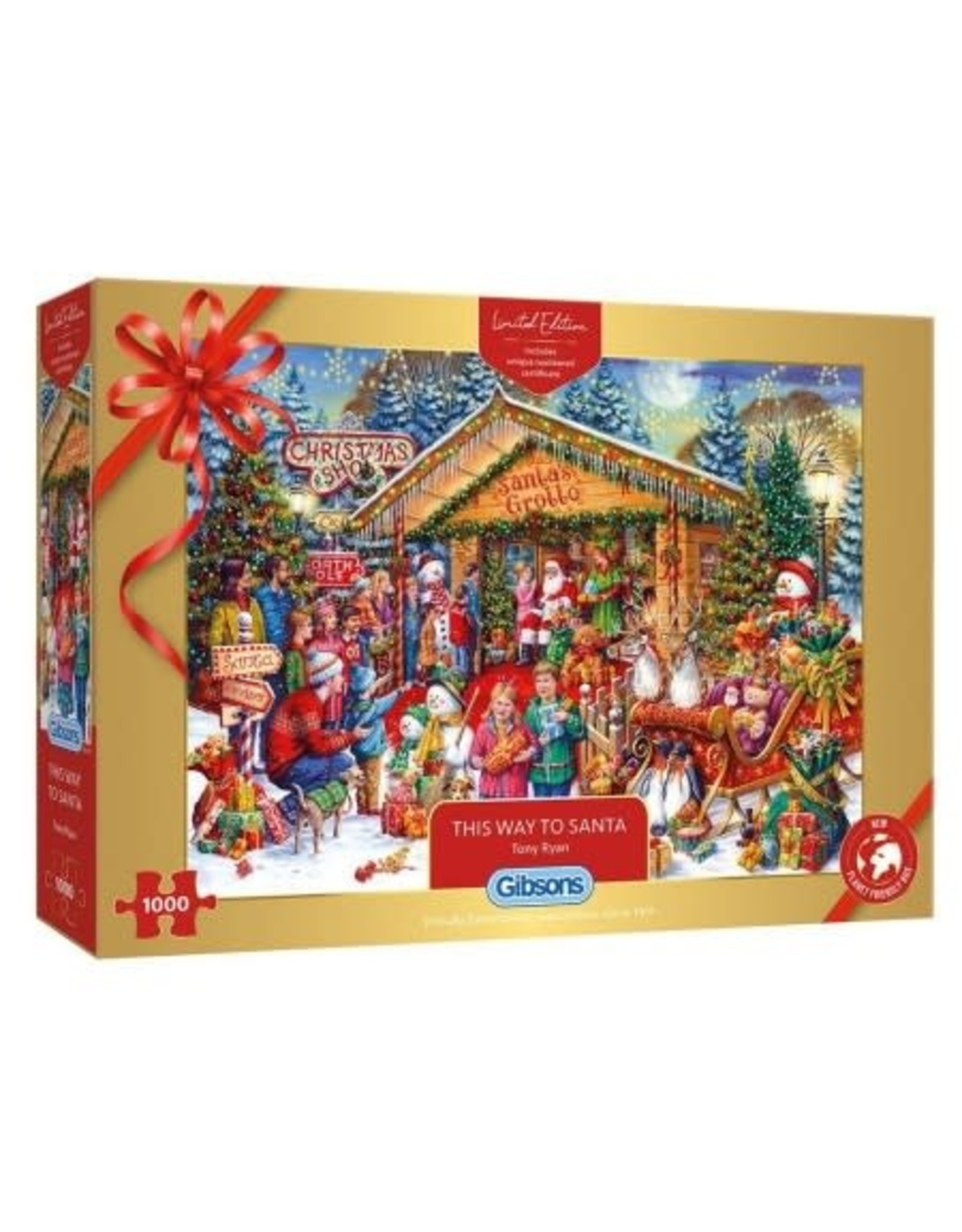 Gibsons Gibsons Puzzel G2020 This Way to Santa  1000 stukjes