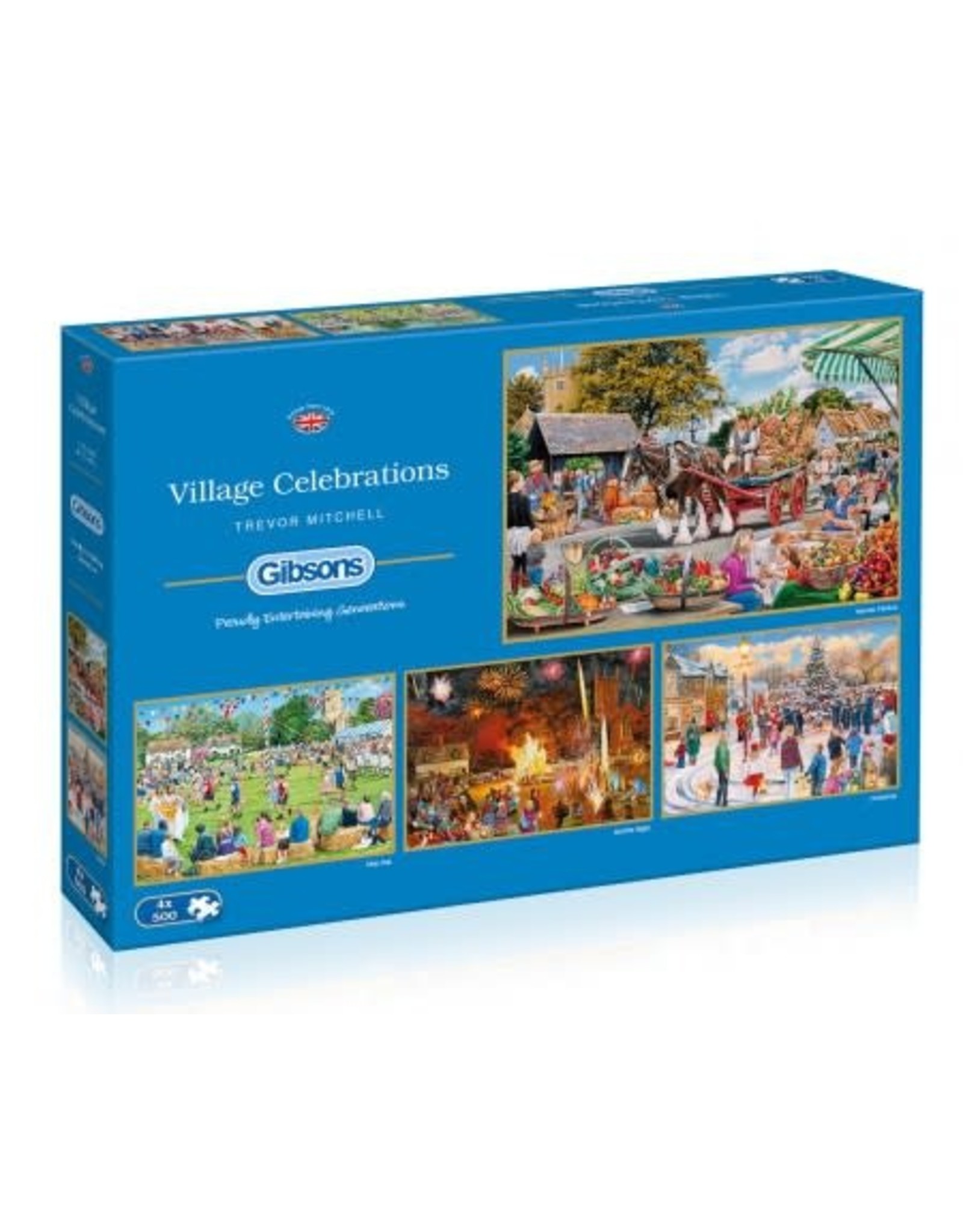 Gibsons Gibsons Puzzel G5051 Village Celebrations 4x500 stukjes