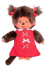 Monchhichi Monchhichi Meisje met Rode Jurk 20cm