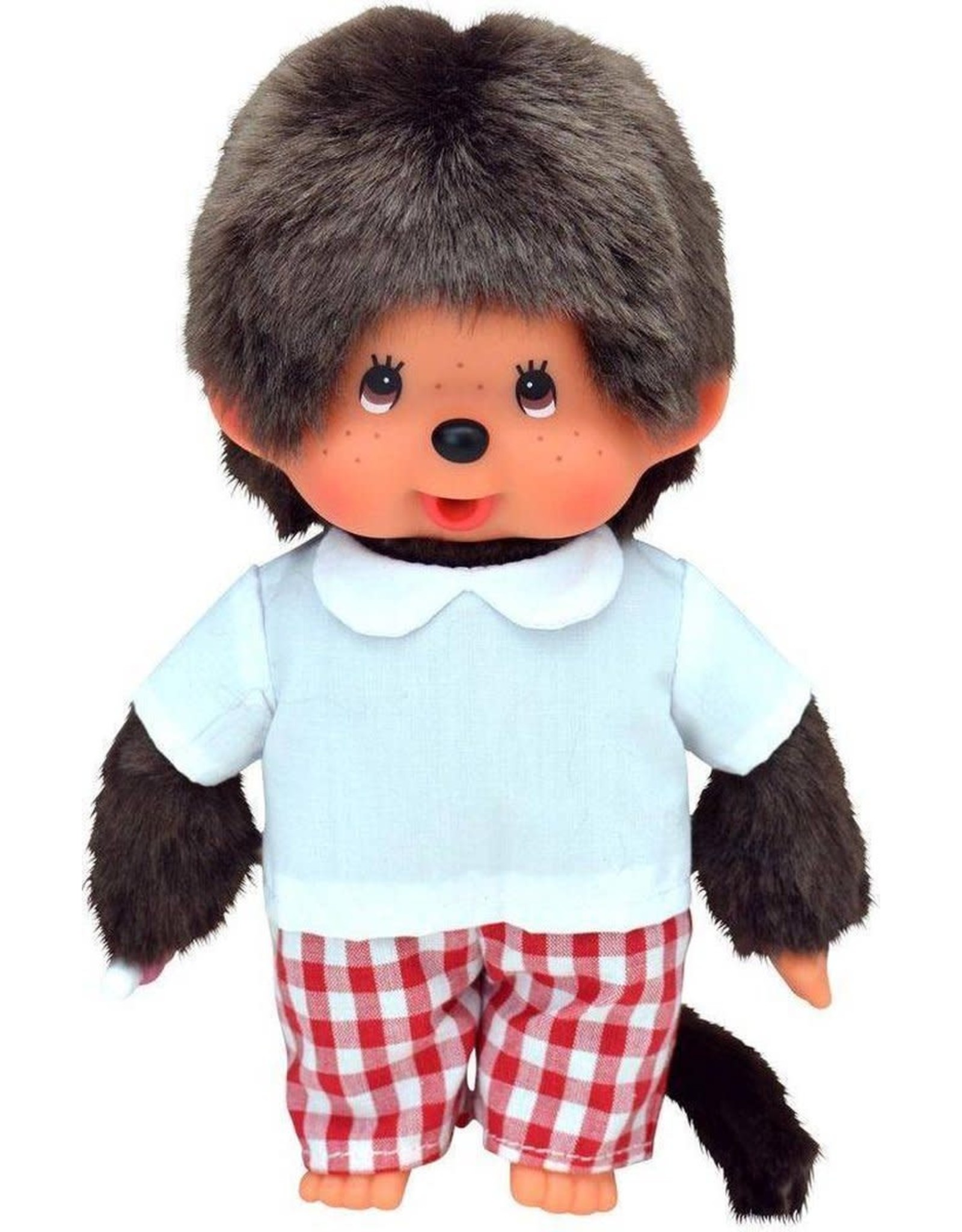 Monchhichi Monchhichi Jongen Rood Geruite Broek 20cm