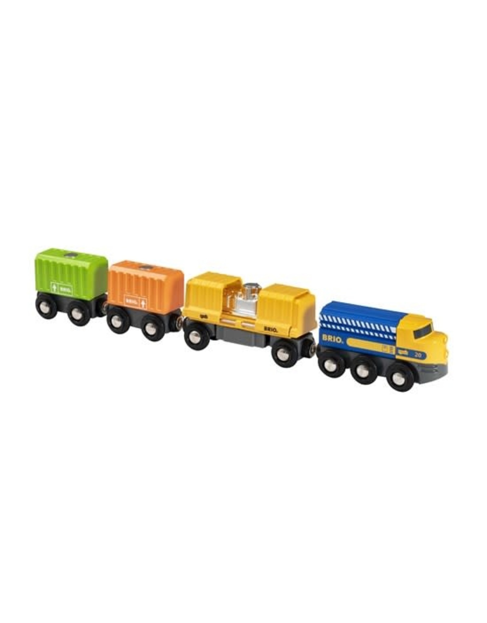 Brio Brio World 33982 Vrachttrein met 3 Wagons - Three -Wagon Cargo Train