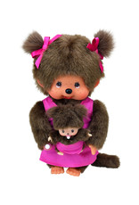 Monchhichi Monchhichi Moeder met Baby Roze 20cm