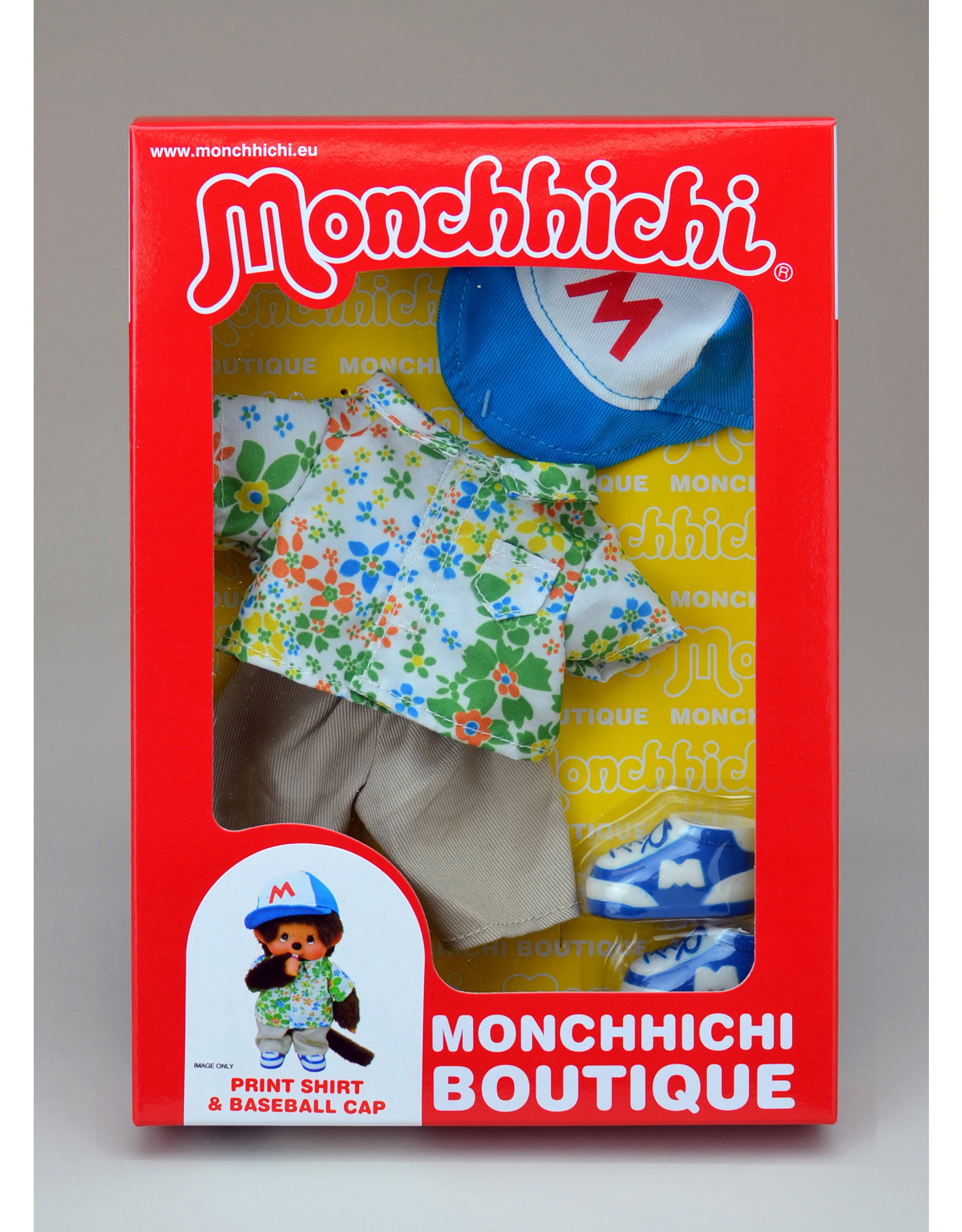 Monchhichi Monchhichi Boutique Shirt met Print en Baseball Cap