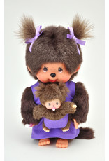 Monchhichi Monchhichi Moeder met Baby Paars 20cm